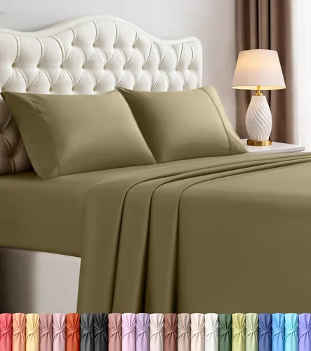 Vista 51 de Utopia Bedding - Juego de sábanas de microfibra cepillada, resistente al encogimiento y a la decoloración, de fácil cuidado, 3 piezas, tamaño Beige