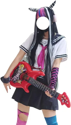 Vista 3 de Tokisaki Falda plisada de anime Ibuki Mioda para uniforme de cosplay, disfraz de mujer y niña, disfraz de carnaval de Halloween