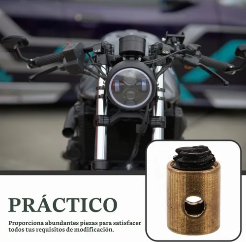 Vista 7 de Cabilock Kit de abrazadera de núcleo de embrague, 20 pezones de cable de acelerador de metal, ajuste universal para motocicleta y scooter