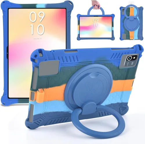 Vista 9 de DETUOSI Funda de silicona para Plimpton PlimPad P60 de 10 pulgadas, funda protectora multiángulo para Moderness MB1001 de 10 pulgadas, Hoozo de 10.1