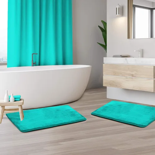 Vista 9 de Clara Clark Alfombra de Baño 24" x 17" - Alfombras de Baño, Tapete de Baño de Espuma Viscoelástica, Afelpado, Acogedor, Ultra Suave, Antideslizante
