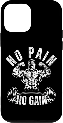 Vista 16 de No Pain No Gain Workout Motivational Case for iPhone 16