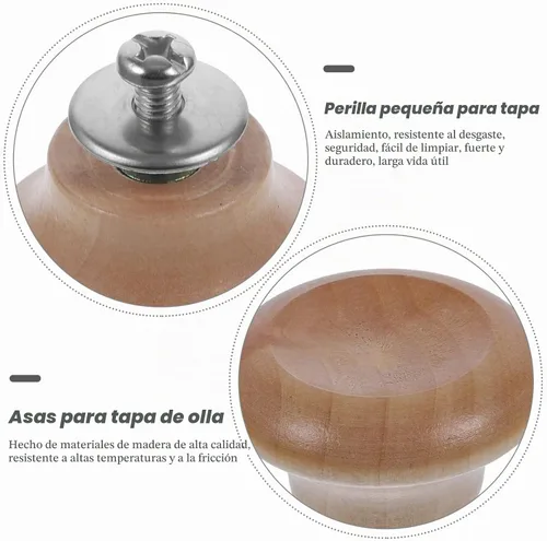 Vista 6 de Kichvoe Perillas de repuesto para mango de tapa de olla, agarre universal
