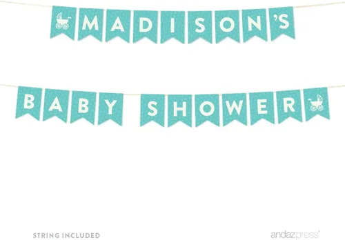 Vista 14 de Colección de Baby shower de Andaz Press Baby & Co., Banner Cards & Gifts, 1