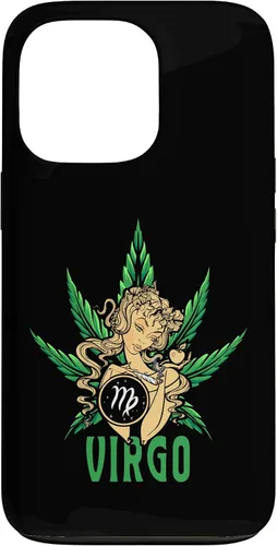 Vista 10 de Zodiac Stoner Vibes: Virgo Cannabis Weed Horoscope Design Case para iPhone 17