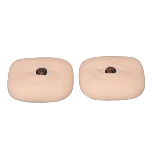 Vista 7 de 1 par de silicona 3D tatuaje práctica ojo para técnicas de maquillaje de microblading – modelo de ojo falso reutilizable para principiantes