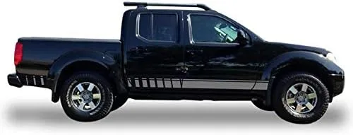 Vista 4 de Adhesivo adhesivo de vinilo inferior con rayas deportivas compatibles con Nissan Frontier 2004-Present