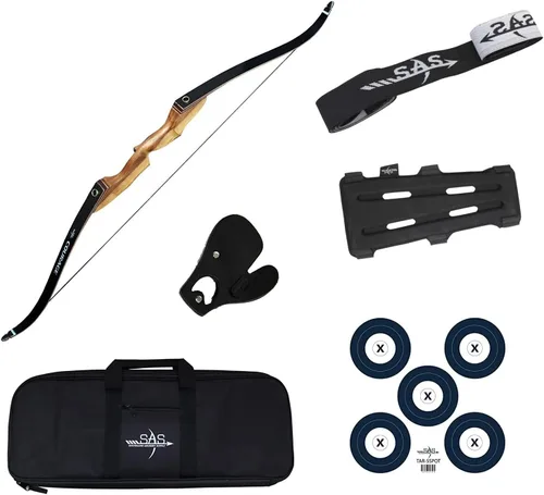 Vista 9 de SAS Courage Hunting Takedown Recurve Archery Bow