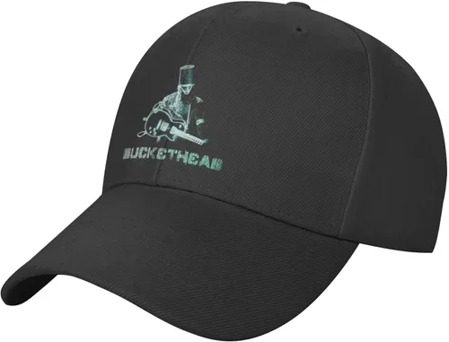Vista 2 de Pyglaiuffqg Buckethead - Gorra de béisbol para jóvenes sombrero de hip hop para jóvenes de béisbol unisex para papá color negro Negro