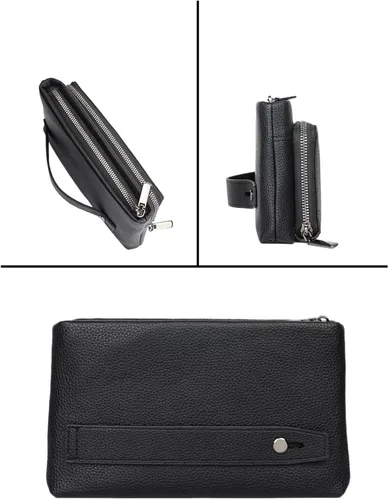 Vista 3 de Bolso de mano retro para hombre, bolso de mano de viaje de gran capacidad, portátil, de moda, de negocios, de gran capacidad, para viajes