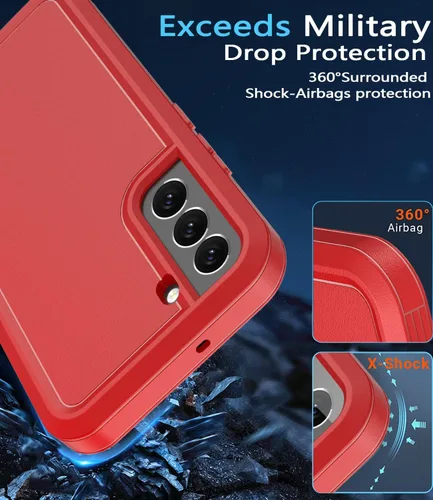 Vista 2 de Funda para Samsung Galaxy S22, [protector de pantalla integrado] [a prueba de golpes] [a prueba de caídas] Samsung S22, protección de grado militar