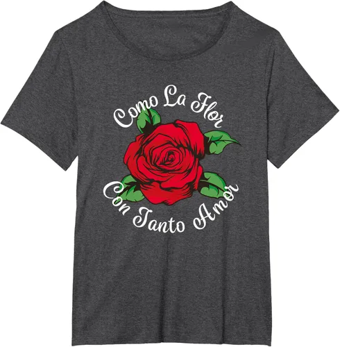 Vista 26 de Como La Flor - Bailar Cumbia - Mexican Rose Fiesta Regalo Camiseta Negro