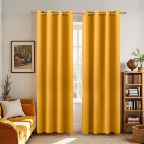 Vista 41 de KOUFALL Cortinas de Baño Aqua para Ventana, Juego de 2 Paneles Decoración Costera Cortinas Cortas Opacas para Ventana Pequeña de Cocina Puerta