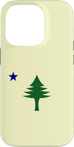 Vista 17 de Old Maine State Original Flag 1901 Pine Tree Case for iPhone 16