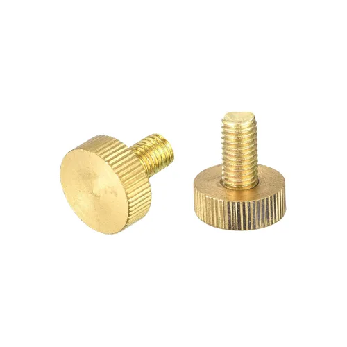 Vista 19 de uxcell Tornillos moleteados para pulgar, pernos planos de latón M3x4mm, sujetadores para PC, electrónicos, mecánicos, 2