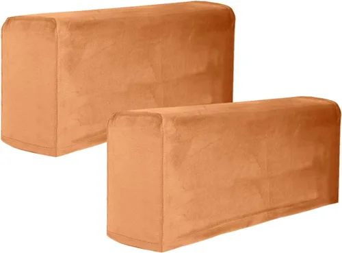 Vista 15 de BESPORTBLE 2 fundas de tela elástica para reposabrazos de sofá, fundas para reposabrazos de sillón, antimanchas, lavable, protector de muebles Beige