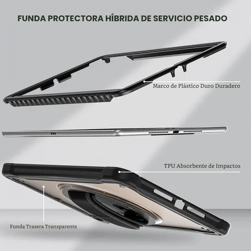 Vista 7 de ProCase Funda Resistente para iPad de 9ª/8ª/7ª Generación de 10.2 Pulgadas 2021/2020/2019 Funda, Cubierta Resistente de Servicio Pesado a Prueba