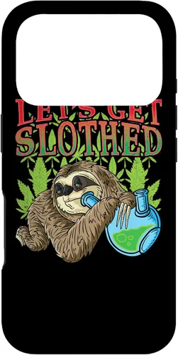 Vista 30 de Sloth Smokes Grass Shirt Marihuana Sloth Cannabis Stoner Case para iPhone 17