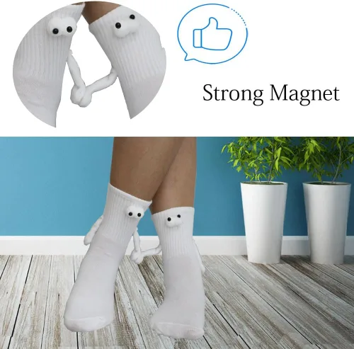 Vista 2 de Keauexp Calcetines magnéticos en las manos divertidos para hombres para mujeres, amistad, parejas, mejores regalos, novio, novia
