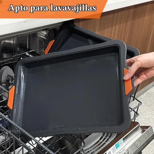 Vista 4 de Webake Molde de silicona para tartas de un cuarto de hoja, moldes de hoja de 9 x 13 pulgadas para hornear, hojas antiadherentes para galletas, molde