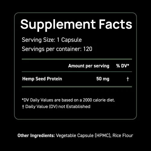 Vista 2 de Suplemento de cápsulas de aceite de cáñamo 120 porciones Calma y malestar – Estrés natural y salud inmunológica con Omega 3 6 9 – Fabricado