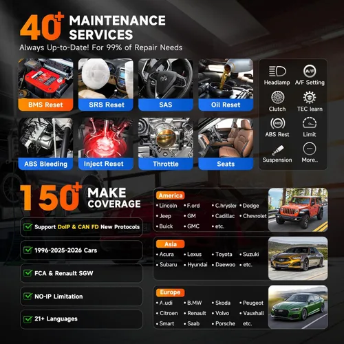 Vista 5 de Autel MaxiCOM MK906BT Herramienta de análisis de diagnóstico [+ $50 Valor MV108], 2021 Escáner automotriz más nuevo, codificación ECU, diagnóstico