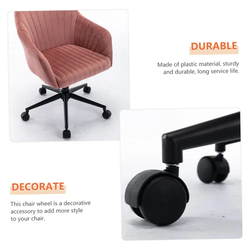 Vista 7 de ABOOFAN 8 ruedas giratorias para silla de escritorio, ruedas para silla de escritorio, ruedas pequeñas, ruedas de tronco, ruedas de banco