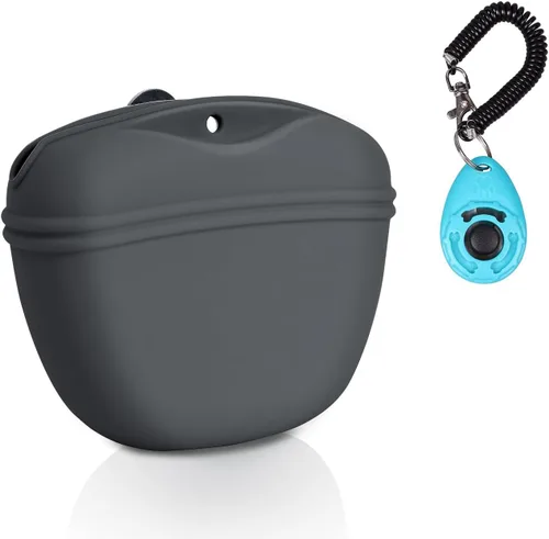 Vista 11 de Kit de Entrenamiento con Clicker para Perros Left&Right, Bolsa de Golosinas de Silicona para Entrenamiento de Perros y Clickers para Perros, Bolsa