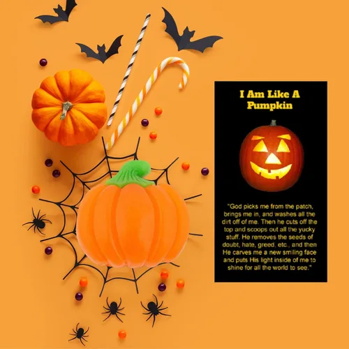 Vista 9 de Biblebanz 38 juegos de tarjetas de felicitación de bolsillo con diseño de calabaza con forma de calabaza con forma de calabaza alternativas