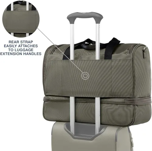 Vista 3 de Travelpro Maxlite 5 - Bolsa de viaje ligera para viajes nocturnos, con compartimento inferior caído, bolsa de viaje