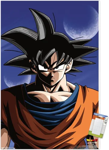 Vista 14 de Trends International Dragon Ball Z - Póster de pared de Goku, 14.725 x 22.375 pulgadas, versión enmarcada de madera de granero Versión enmarcada