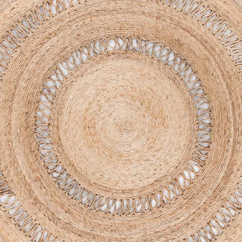 Vista 7 de SAFAVIEH Colección redonda de fibra natural NFB254A de 3 pies, redonda, natural, hecha a mano, estilo bohemio, con encanto de yute