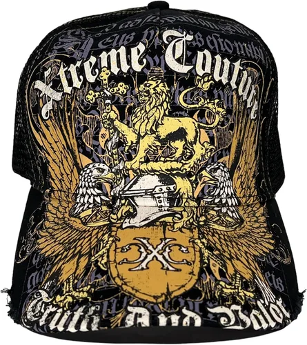 Vista 3 de Xtreme Couture by Affliction - Gorra de camionero para hombre, color negro