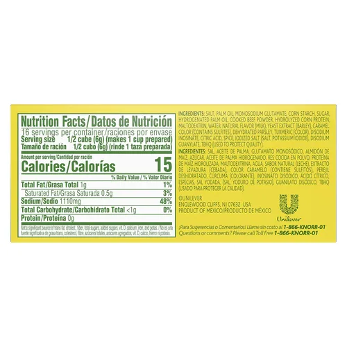 Vista 2 de Knorr Cubo de Carne Latina 3.1 Oz