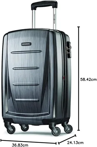 Vista 31 de Samsonite Winfield 2 Equipaje rígido con ruedas giratorias, Azul profundo, Juego de 3 piezas (20/24/28)