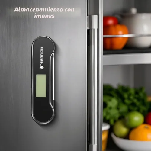 Vista 8 de Termómetro digital de lectura instantánea de 0.5 segundos para carne con precisión de ± 0.5 ℉, termómetro de alimentos para cocinar utensilios