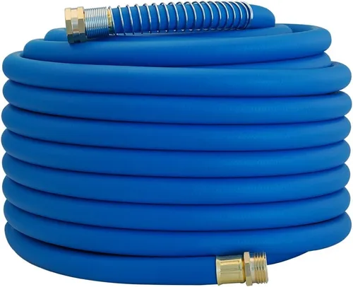 Vista 30 de Wiseflow Leader Hose Manguera de agua resistente de 3 x 5/8 pulgadas con accesorios de latón macho a hembra, extensor de manguera corta para carrete