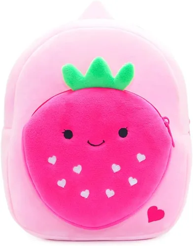 Vista 5 de Mochila para niños y niñas, bonita bolsa de felpa suave para niños pequeños de dibujos animados de animales pequeños, mini mochila pequeña