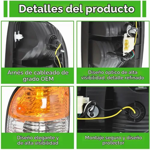 Vista 7 de munirater Repuesto de luz trasera trasera izquierda para T-acoma 2001 2002 2003 2004 luz trasera lado del conductor