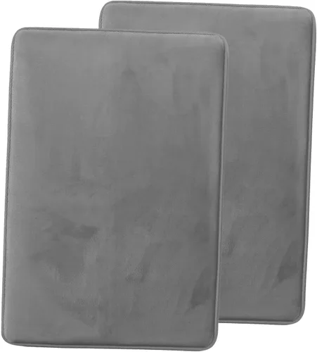 Vista 43 de Clara Clark Alfombra de Baño 24" x 17" - Alfombras de Baño, Tapete de Baño de Espuma Viscoelástica, Afelpado, Acogedor, Ultra Suave, Antideslizante