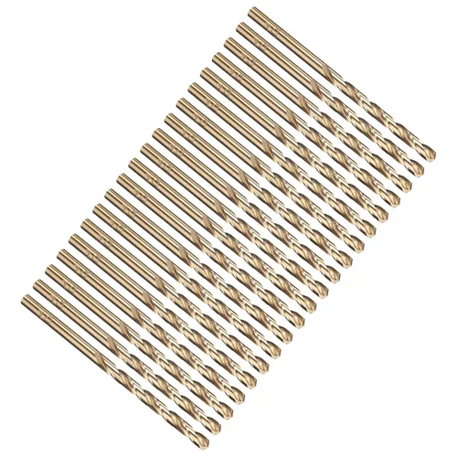 Vista 292 de PATIKIL Broca Jobber de 0.039 in, vástago recto M35 cobalto 5% acero de alta velocidad 135° acabado dorado para metal duro de acero inoxidable - 2