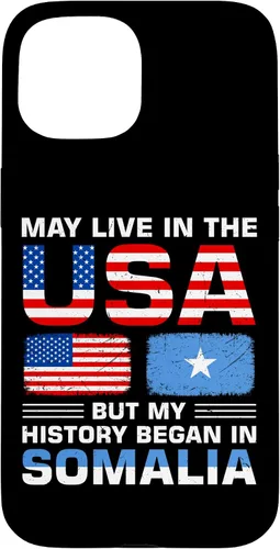 Vista 6 de iPhone 16 USA Flag America Somalia Flag Somalian Roots Country Case