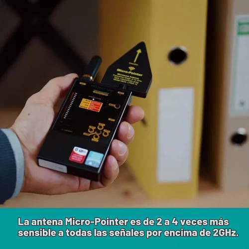 Vista 4 de DiscoverIt DefCon DD1206 Detector Cazador Barredor Profesional de Radiofrecuencia Digital RF Bluetooth, GSM (Celular), WiFi