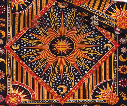 Vista 2 de Funda de edredón con diseño de mandala indio, tamaño queen/doble, funda de edredón de algodón, funda de edredón bohemio, bohemio, tamaño individual