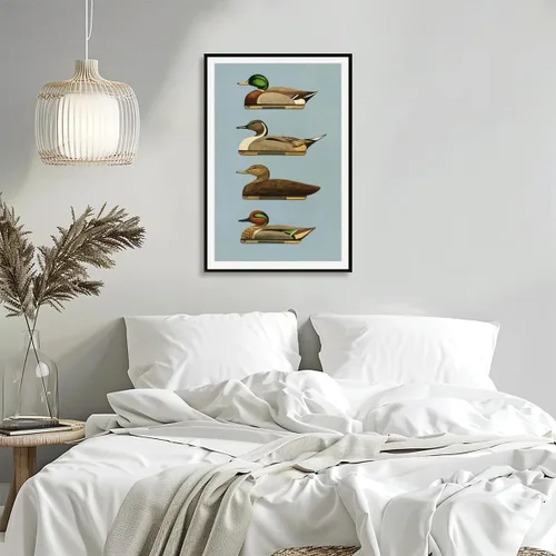 Vista 5 de Lienzo retro de pato para pared, impresiones al aire libre, carteles de señuelo de pato, pósteres al aire libre, decoración de oficina en casa