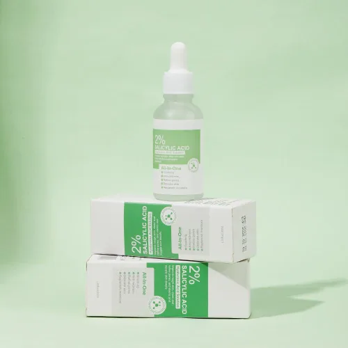 Vista 5 de Solución de ácido salicílico (1.0 fl oz), solución de ácido salicílico al 2%, suero exfoliante suave para una piel más suave y clara, suero facial