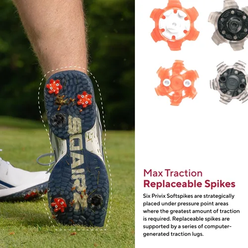 Vista 2 de SQAIRZ Zapatos de golf deportivos para hombre, nuevos zapatos de golf, diseñados para el equilibrio y el rendimiento, picos reemplazables