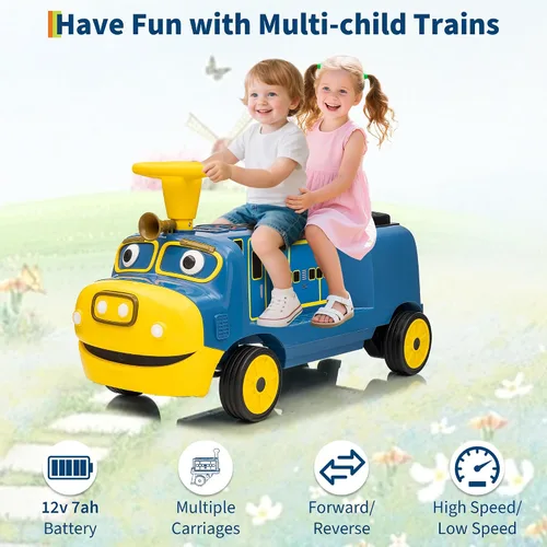Vista 7 de Takywep Chuggington - Tren eléctrico con licencia de 12 V y 2 plazas para Azul