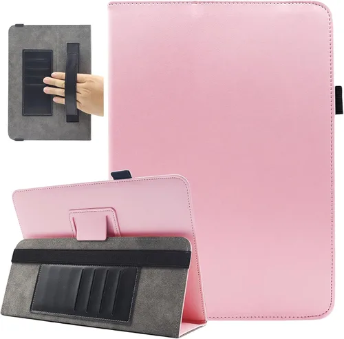 Vista 11 de Funda universal para tablet de 7 y 8 pulgadas, funda protectora con soporte para Android de 7.0 a 8.5 pulgadas con correa de mano y ranuras