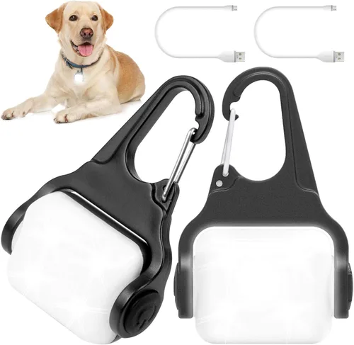 Vista 9 de Dog Lights for Night Walking, Clip on Dog Collar Light - 3 Modes, USB-C Rechargeable, IP65 Waterproof, LED Safety Light for Running, Camping